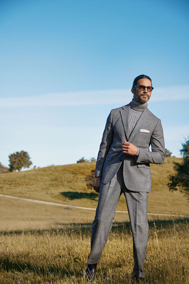 Glen Plaid Flannel Suit