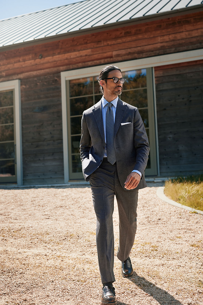 Mid Gray Houndstooth Suit