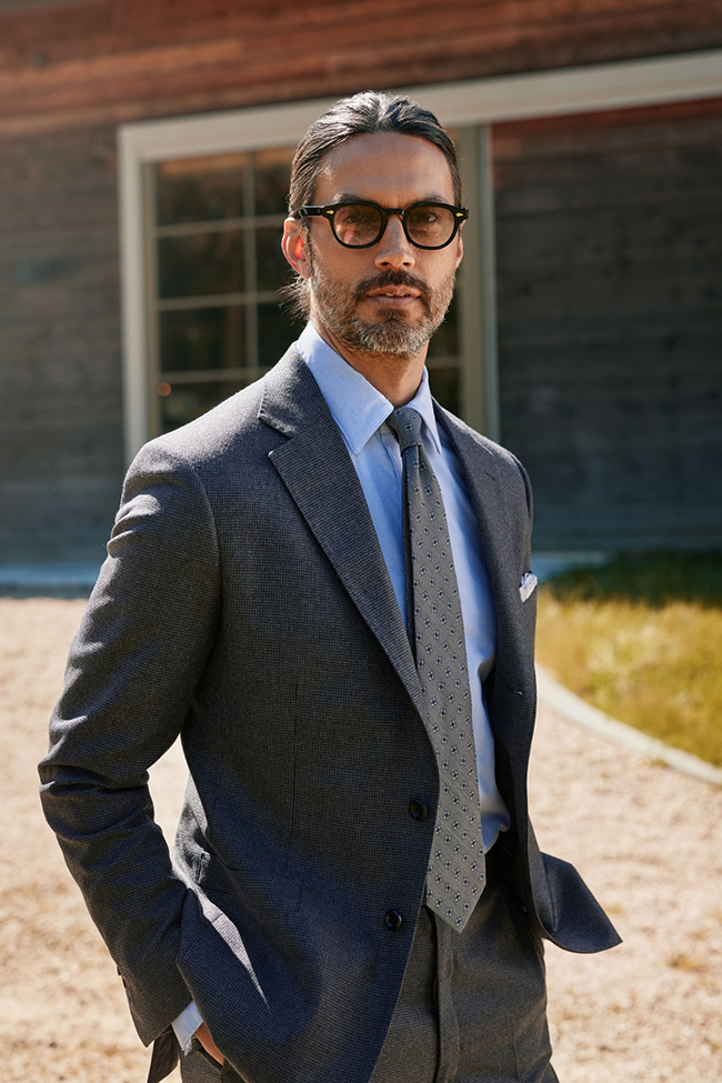 Mid Gray Houndstooth Suit