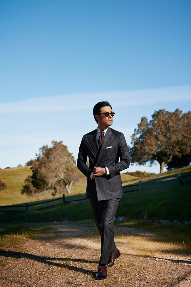 Charcoal Pinstripe Suit
