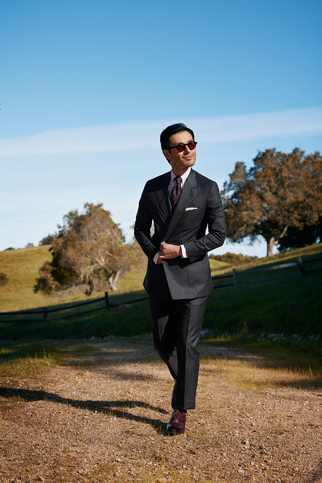Charcoal Pinstripe Suit