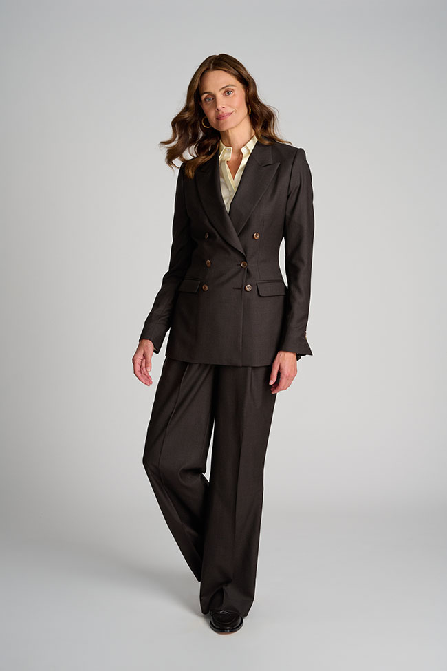 Brown Sharkskin Suit
