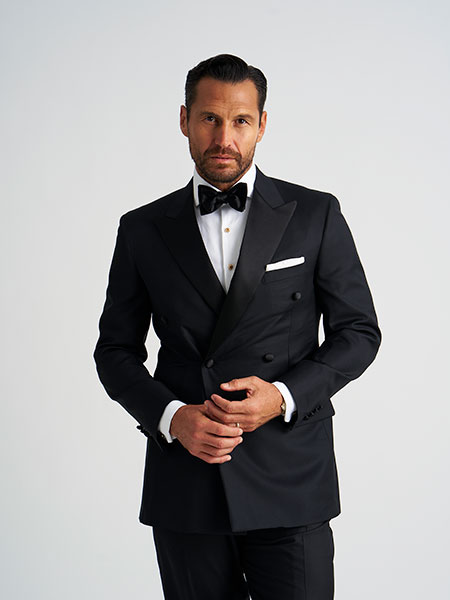 Black Double-Breasted Tuxedo