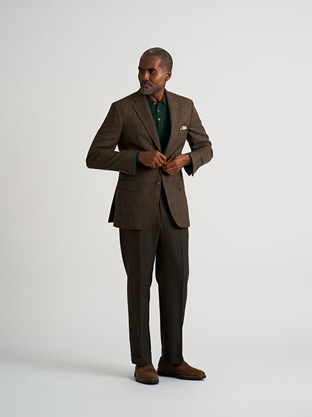 Brown Windowpane Sportcoat