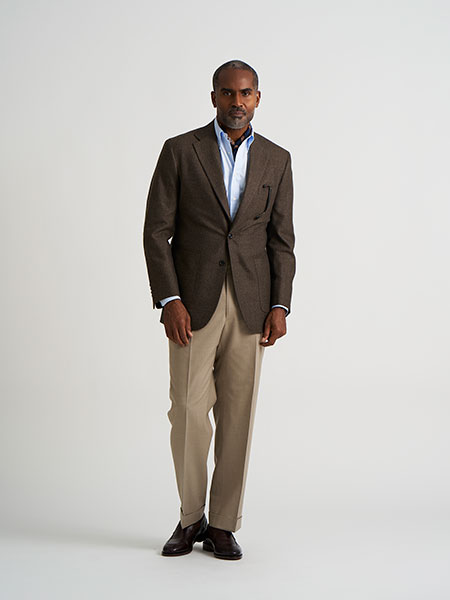Brown Herringbone Sportcoat