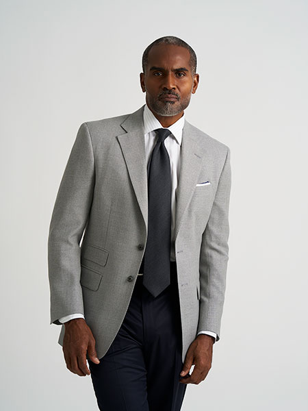 Light Gray Mesh Sportcoat