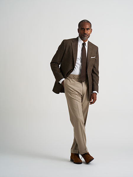 Brown Windowpane Sportcoat