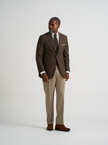 Brown Windowpane Sportcoat