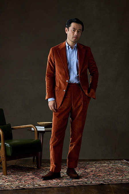 Terracotta Corduroy Suit