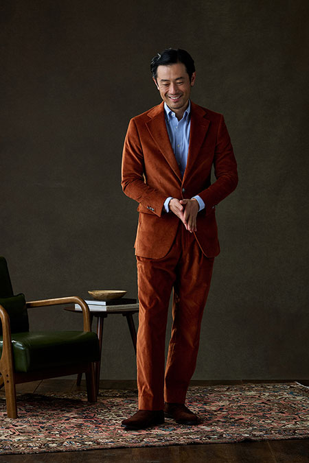 Terracotta Corduroy Suit