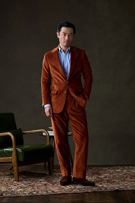 Terracotta Corduroy Suit