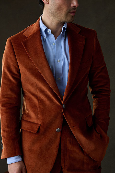 Terracotta Corduroy Suit