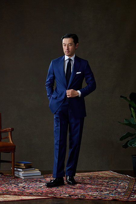 Royal Blue Tic Weave Suit