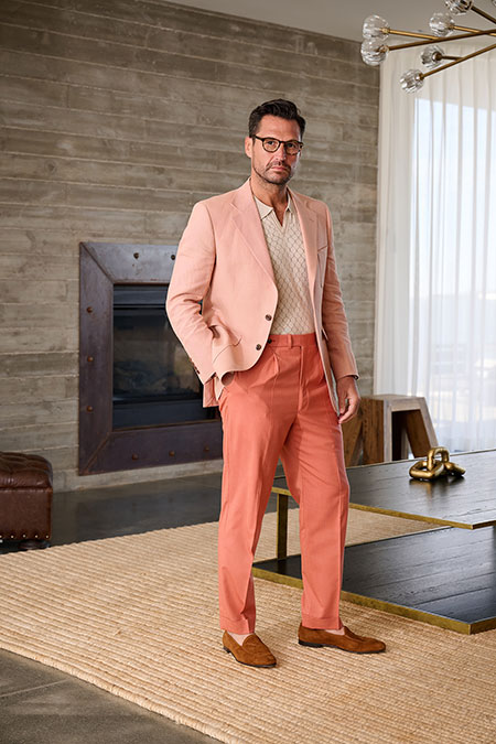 Coral Solid Sport Coat