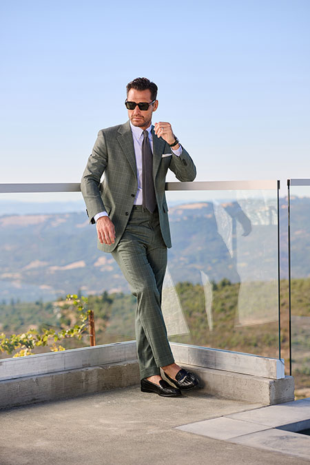 Sage Glen Check Suit