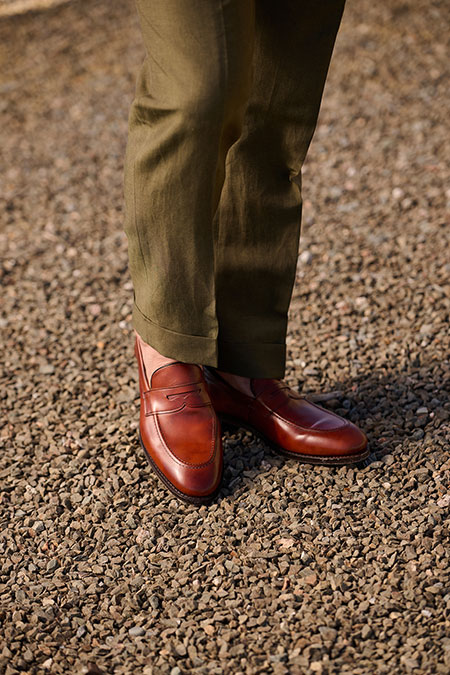 Olive Linen Suit