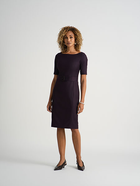 Raspberry Flannel Dress