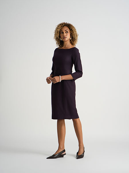 Raspberry Flannel Dress