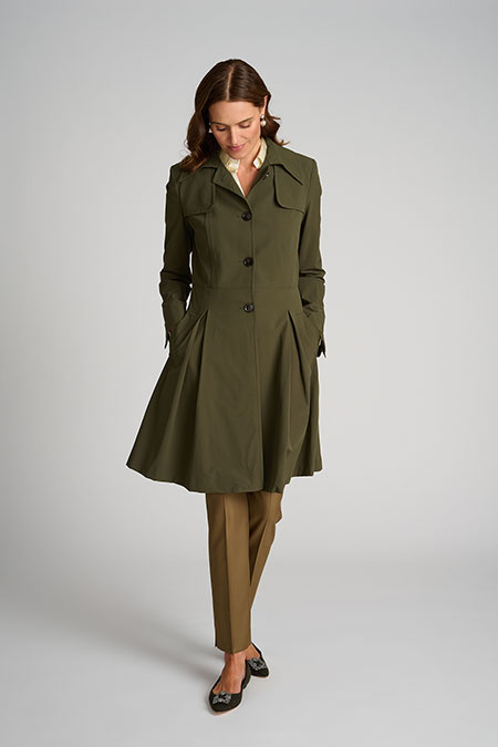 Olive Anita Trench Coat