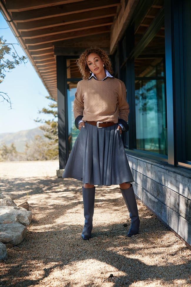 Grey Flannel Skirt