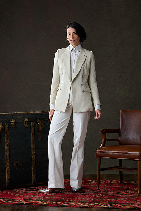 Ivory Corduroy Trousers