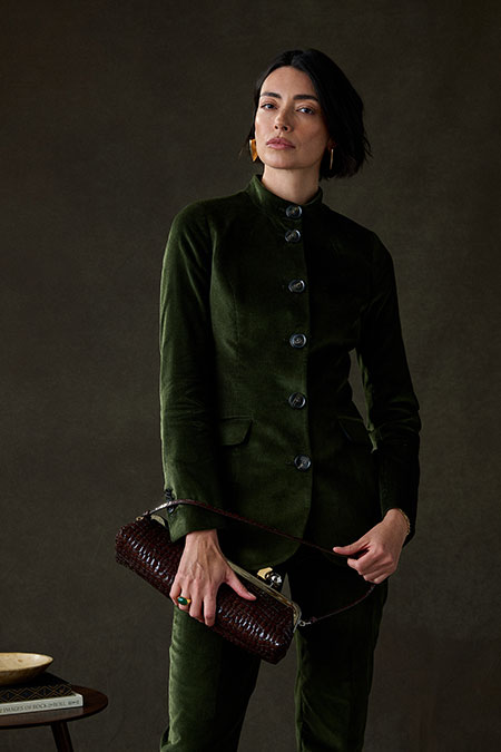 Green Corduroy Suit