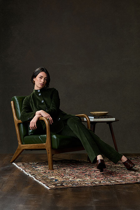 Green Corduroy Suit