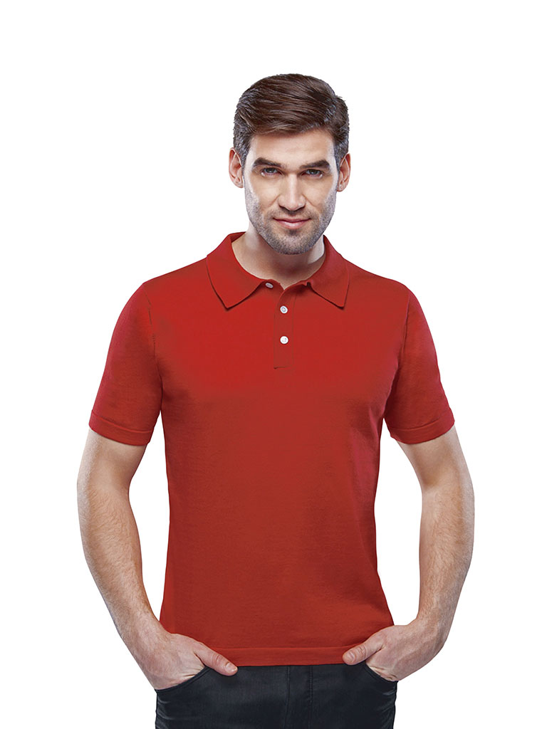 Custom Sweaters & Knits                                                                                                                                                                                                                                   , Men's 3 Button Polo Short Sleeve