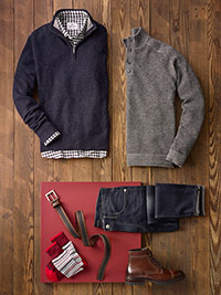 Custom Sweaters by Tom James with Mizzen & Main and Agave