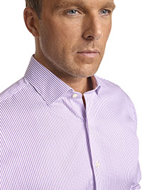 Executive Collection Lavender Stripe Custom Men's Dress Shirt