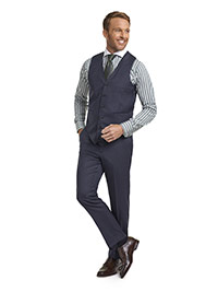 Super 140's Blue Sharkskin