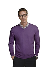 Custom Sweaters & Knits                                                                                                                                                                                                                                   , Men's High V-Neck Long Sleeve Custom Sweater