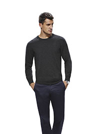 Custom Sweaters & Knits                                                                                                                                                                                                                                   , Men's Crew Long Sleeve Custom Sweater
