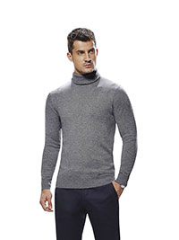 Custom Sweaters & Knits                                                                                                                                                                                                                                   , Grey Long Sleeve Sweater