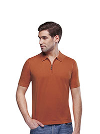 Men's Zip Polo Short Sleeve