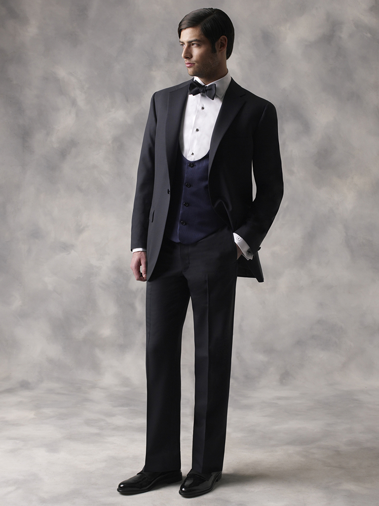 Solid Navy Tuxedo