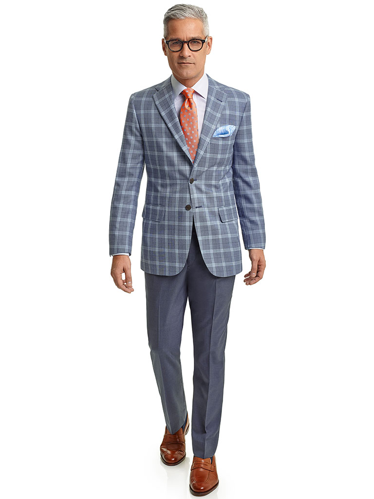 Blue Grey Windowpane