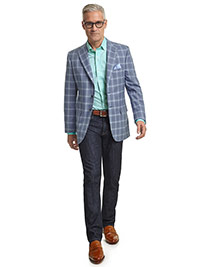 Blue Grey Windowpane