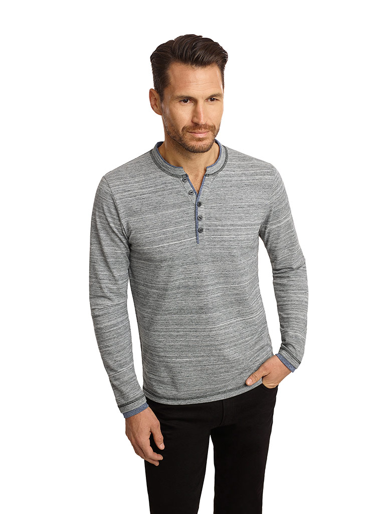 Long Sleeve Henley by Report