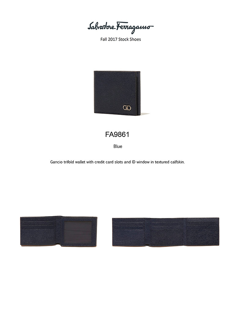 Giancio Trifold Wallet by Ferragamo