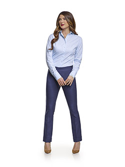 Super 140's Blue Plaid Pant