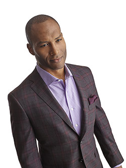 Casual Shirts                                                                                                                                                                                                                                             , Super 140's Wool - Gray Plaid