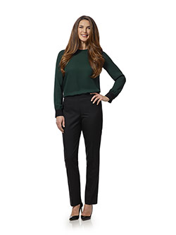 Super 120's Black Plain Pant