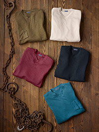 Ready To Wear Lookbook                                                                                                                                                                                                                                    , Long Sleeved V-Neck T-Shirt by Tom James