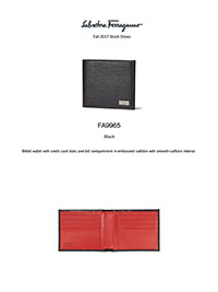 Ferragamo Fall 2017                                                                                                                                                                                                                                       , Bifold Wallet by Ferragamo