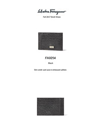 Ferragamo Fall 2017                                                                                                                                                                                                                                       , Slim Credit Card Case by Ferragamo