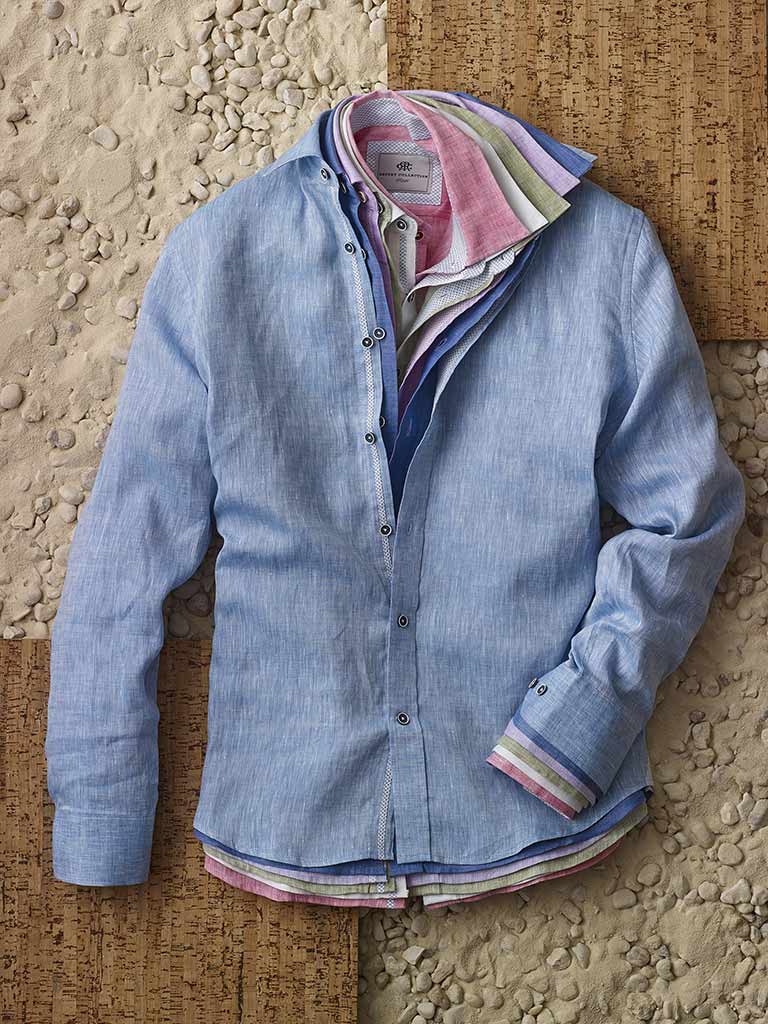 Long Sleeve Linen Sport Shirts by Report