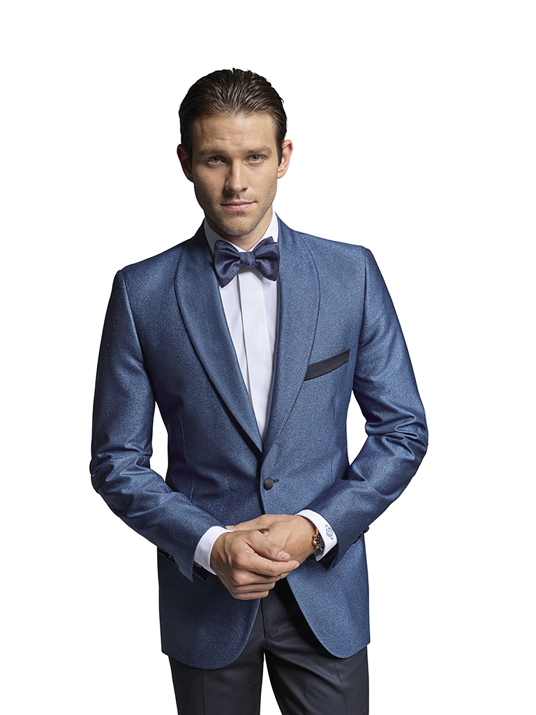 French Blue Lurex Tuxedo
