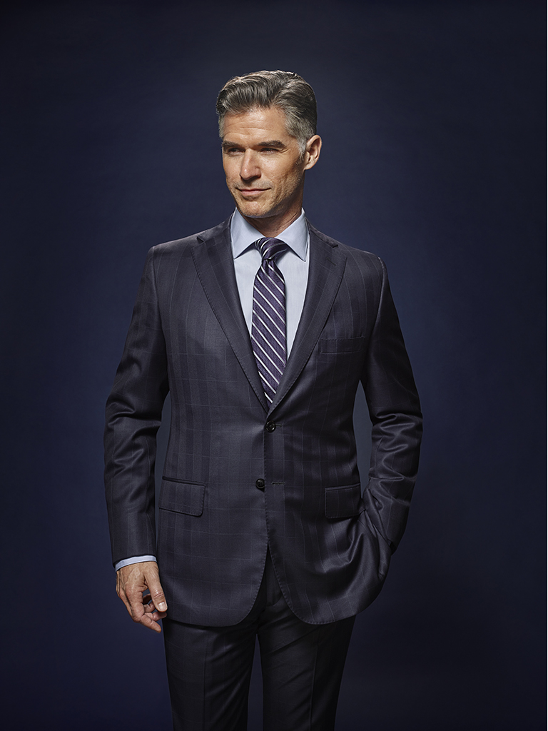 Navy Windowpane with Shadow Stripe - Oxxford Hand-Made Bespoke Suit