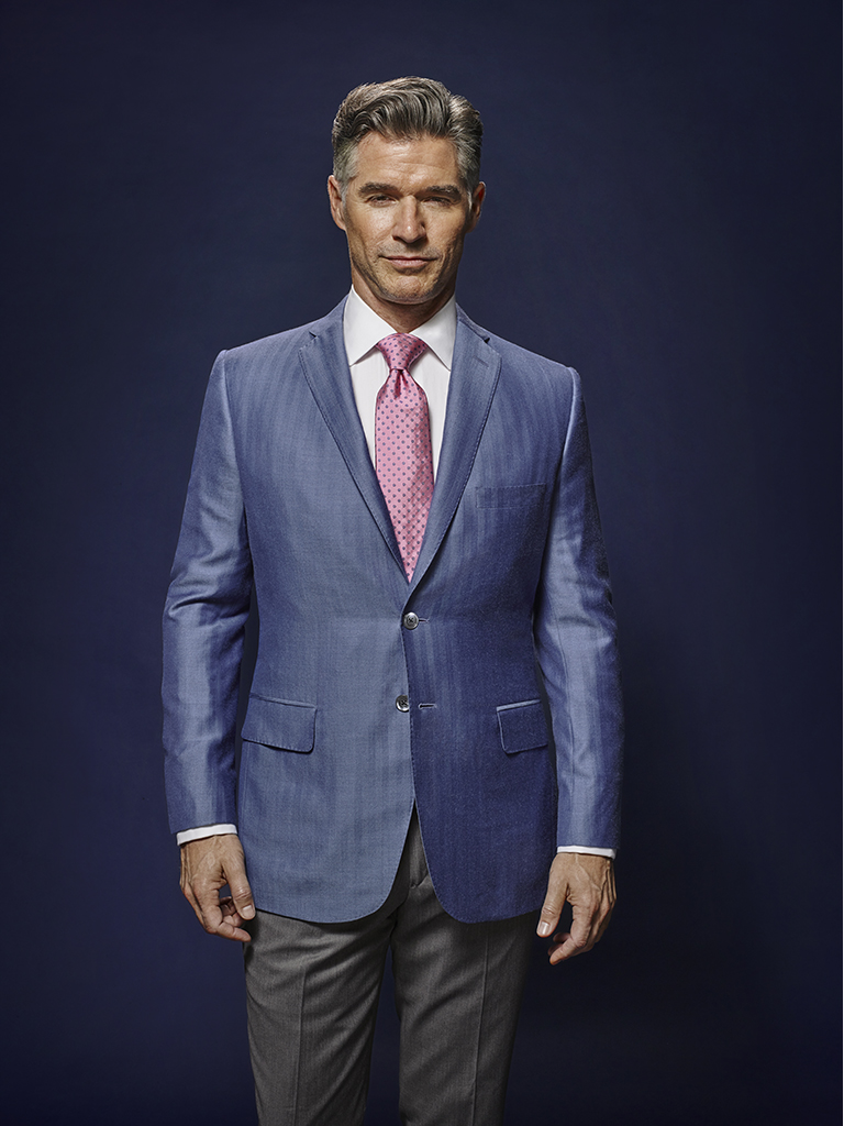 French Blue Herringbone - Oxxford Handmade Bespoke Sport Coat
